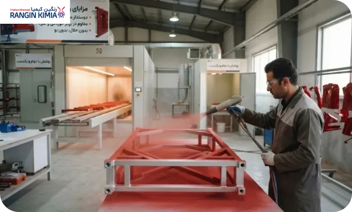 مزایای استفاده از رنگ پودری در مقایسه با سایر روش های رنگ آمیزی