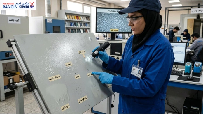 مشکلات مربوط به ظاهر سطح رنگ پودری و بررسی عوامل آنها