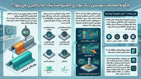چگونه ضخامت پوشش رنگ پودری الکترواستاتیک اندازهگیری میشود؟