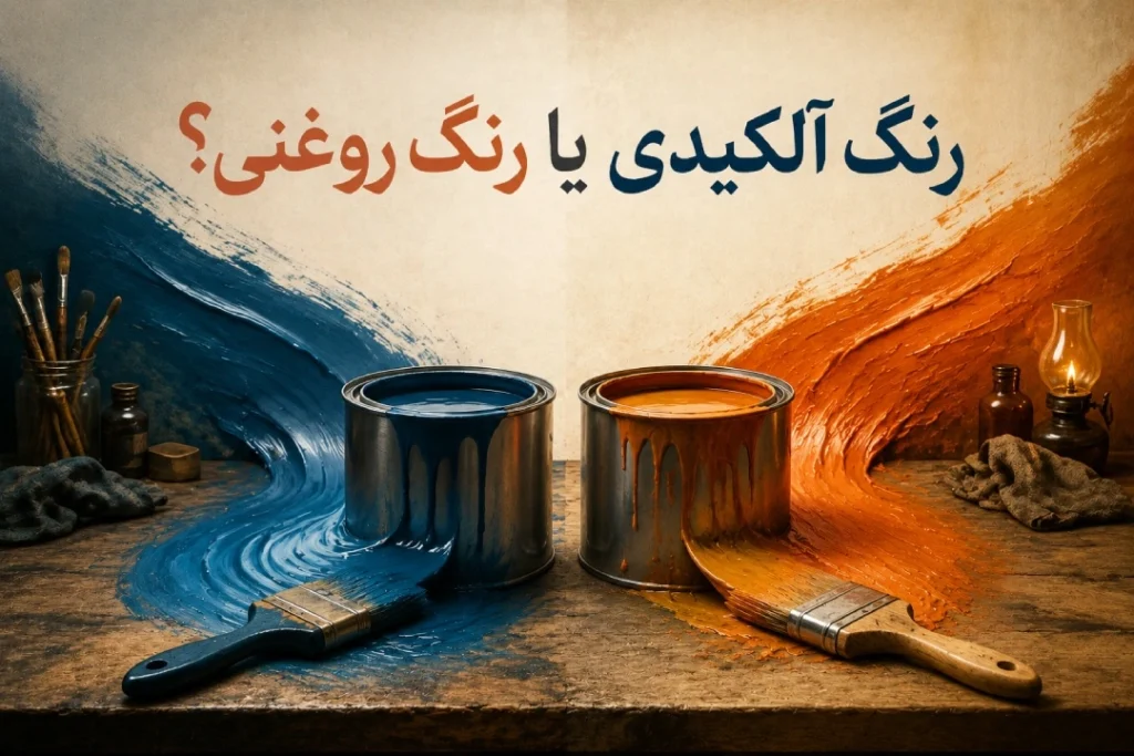 رنگ آلکیدی بهتر است یا رنگ روغنی؟